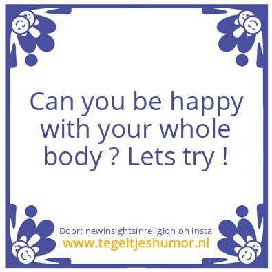 Tegeltje: Happy