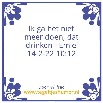 Tegeltje: Emiel