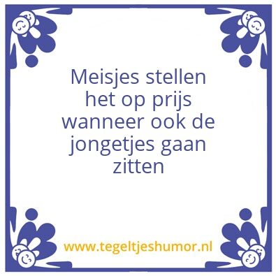 Tegeltje: Tegeltje