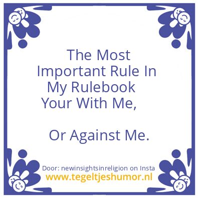 Tegeltje: I’ll spill the beans for you !