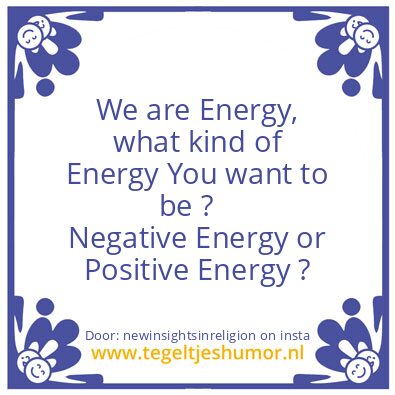 Tegeltje: We are Energy,