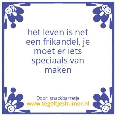 Tegeltje: frikandel speciaal