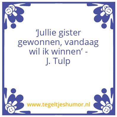 Tegeltje: V&V