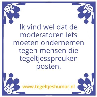 Tegeltje: Anti-tegel