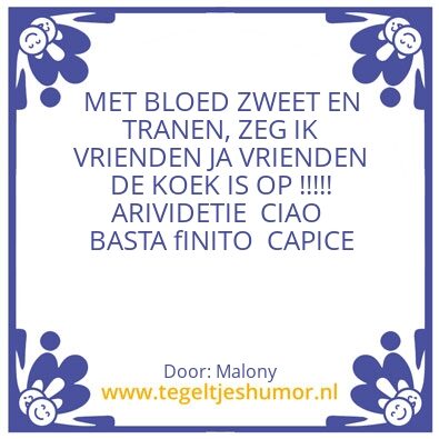 Tegeltje: Leven ???