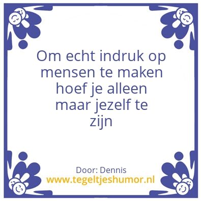Tegeltje: Jezelf