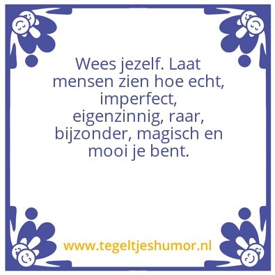 Tegeltje: Tegel