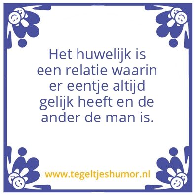 Tegeltje: Man