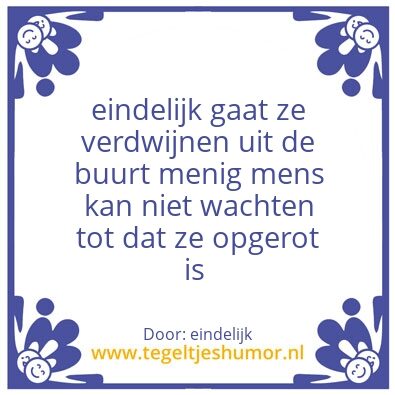 Tegeltje: opgeruimd staat netjes
