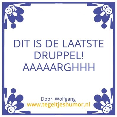 Tegeltje: Ich bin wulfgang