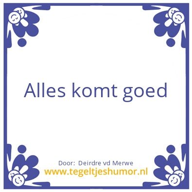 Tegeltje: Deirdre van der Merwe