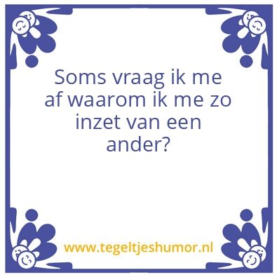 Tegeltje: denken