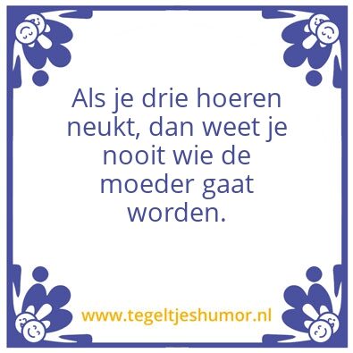 Tegeltje: Haha