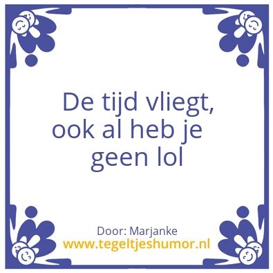 Tegeltje: Tijd