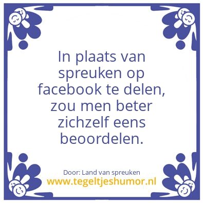Tegeltje: Facebook