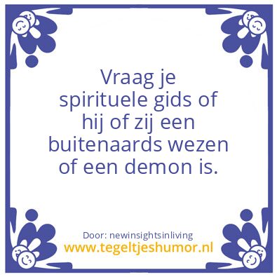 Tegeltje: spirit guide