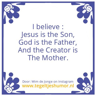 Tegeltje: A relationship with God ..