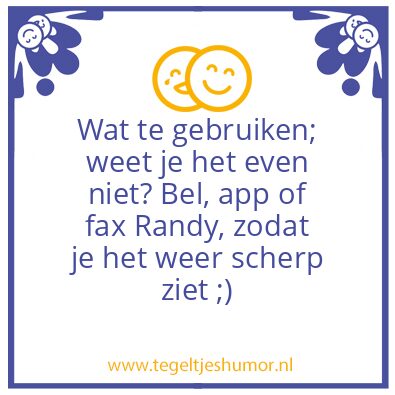 Tegeltje: Righty