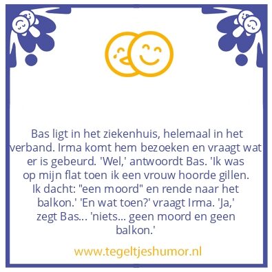 Tegeltje: In het verband