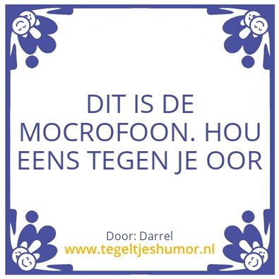 Tegeltje: Kijk