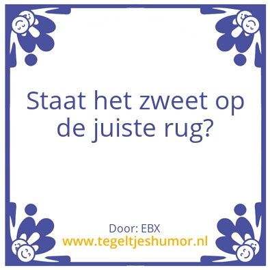 Tegeltje: Werk