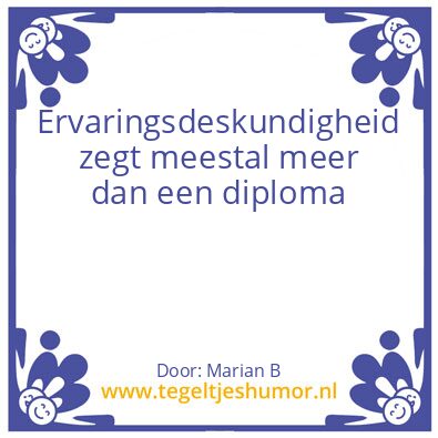 Tegeltje: Marian Borg