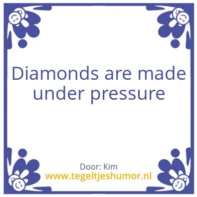 Tegeltje: Diamonds