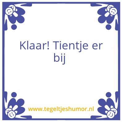 Tegeltje: Herlings