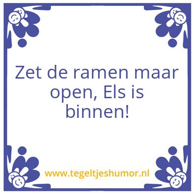Tegeltje: Els