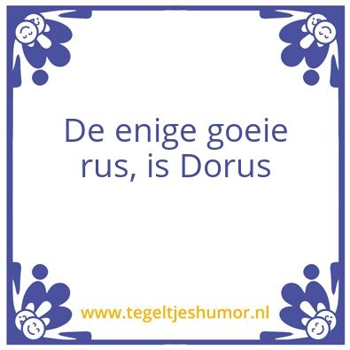Tegeltje: Rus