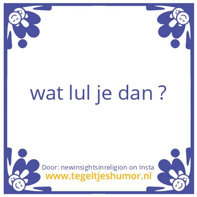 Tegeltje: ik