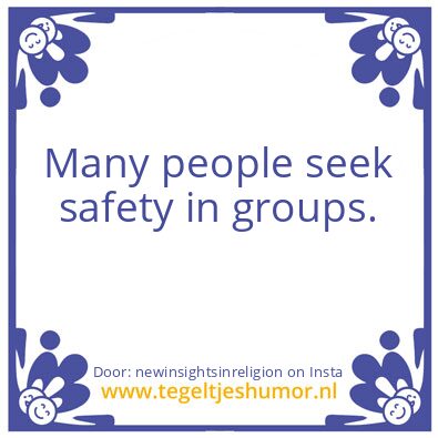 Tegeltje: We are One.