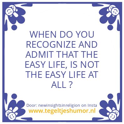 Tegeltje: Count your blessings !