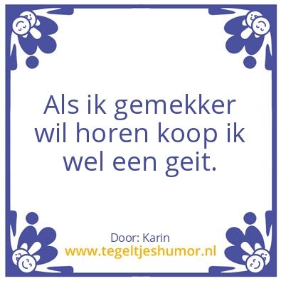 Tegeltje: Zeuren