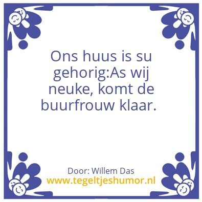 Tegeltje: Gehorig