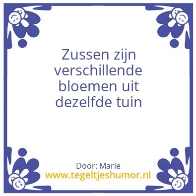 Tegeltje: Zussen