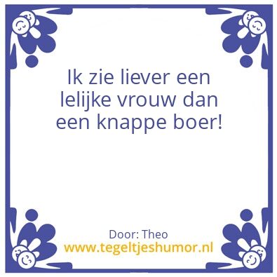 Tegeltje: Liever!