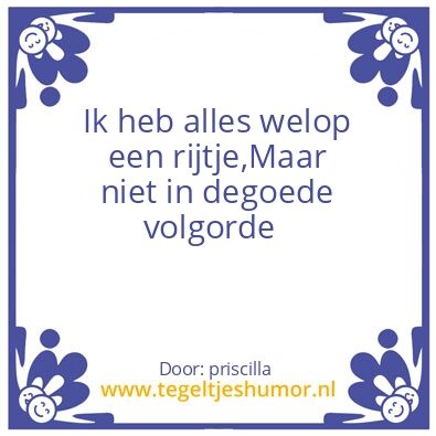 Tegeltje: tegel