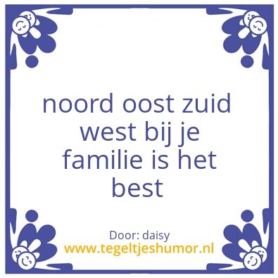 Tegeltje: familie