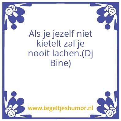 Tegeltje: Kietelen