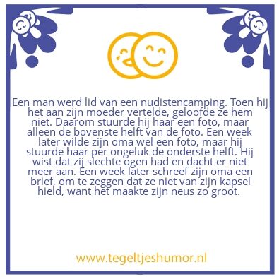 Tegeltje: Nudist
