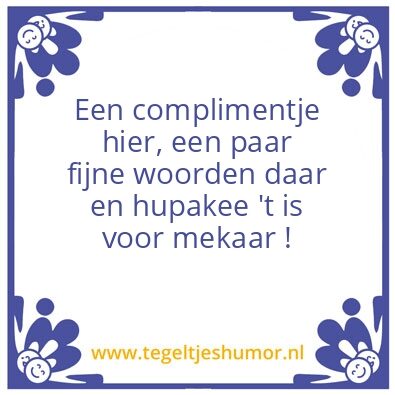 Tegeltje: Geluk