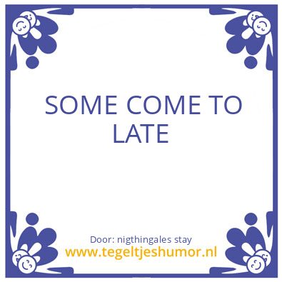 Tegeltje: analog optical internet