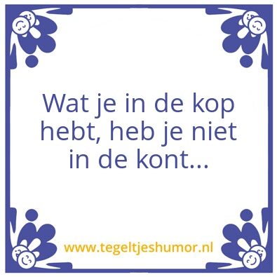 Tegeltje: …