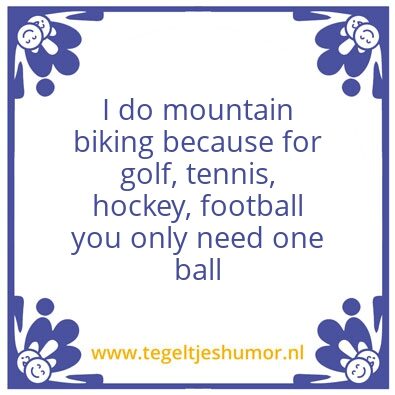 Tegeltje: Mtb