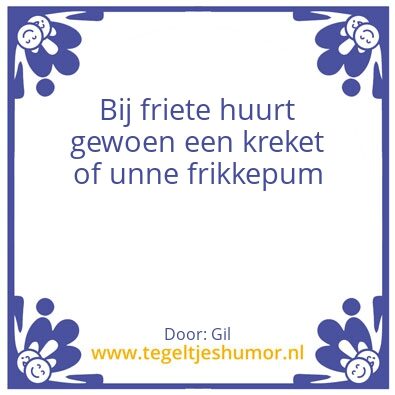 Tegeltje: Francois