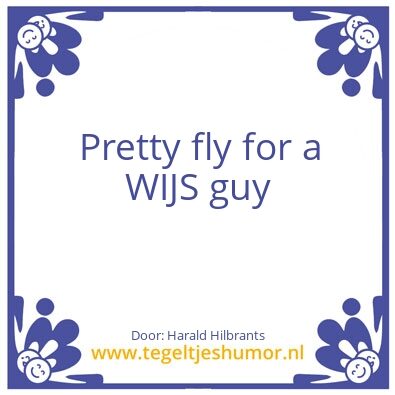 Tegeltje: pretty fly