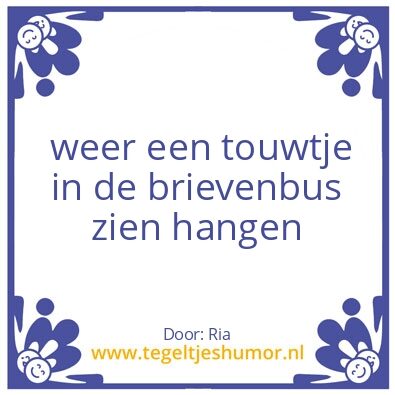 Tegeltje: wens