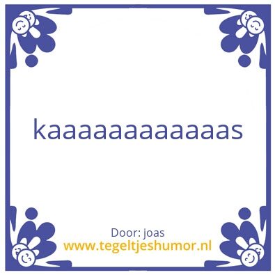 Tegeltje: pieter