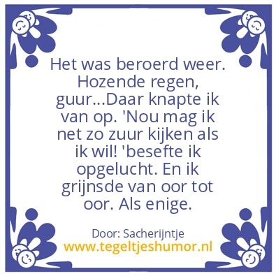 Tegeltje: Stof tot nadenken